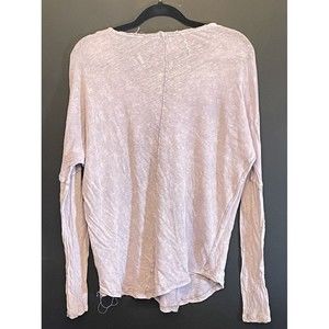 We The Free Purple Oversized Women’s Top Free People P+S+ Frayed Boho A106